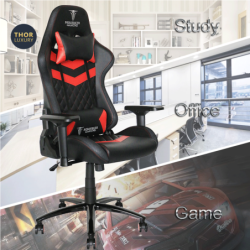 SIEGE-BSK-THOR-LUXURY-BK-RED | ECP Grossiste informatique