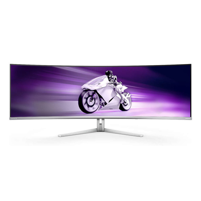 Philips Evnia 8000 49M2C8900L 00 écran plat de PC 124,2 cm (48.9") 5120 x 1440 pixels Dual QHD QD-OLED Blanc