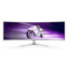 Philips Evnia 8000 49M2C8900L 00 écran plat de PC 124,2 cm (48.9") 5120 x 1440 pixels Dual QHD QD-OLED Blanc