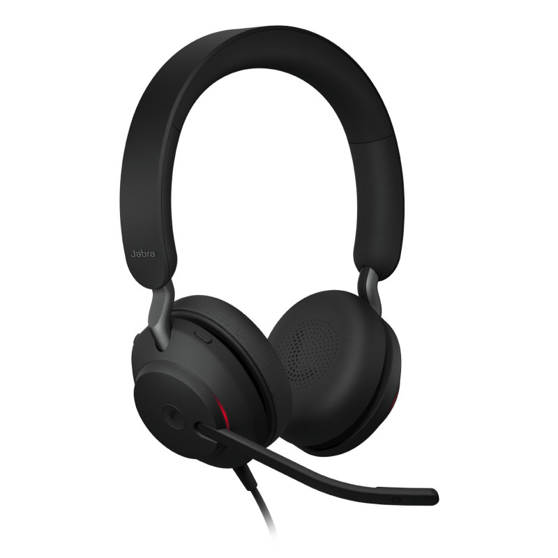Jabra Evolve2 40 SE Casque Avec fil Arceau Bureau Centre d'appels USB Type-C USB Type-A Noir