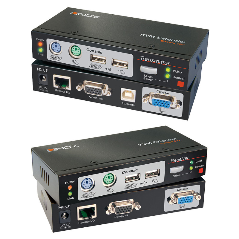 Lindy 39378 commutateur écran, clavier et souris Noir