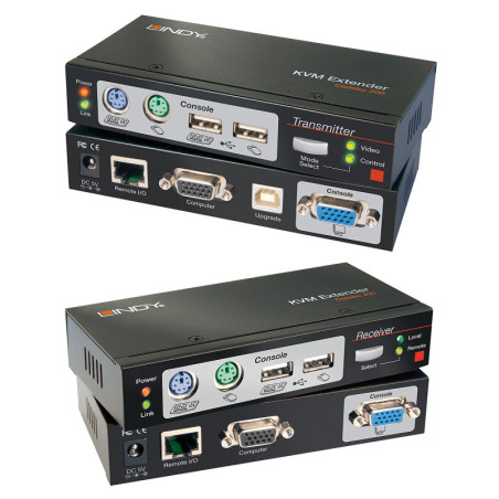 Lindy 39378 commutateur écran, clavier et souris Noir