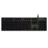 Logitech G 920-009346 clavier Jouer USB AZERTY Français Charbon