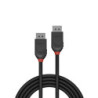 LINDY 0.5m DisplayPort 1.2 Cable Black