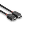 LINDY 0.5m DisplayPort 1.2 Cable Black