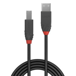 LINDY CÃ¢ble USB 2.0 type A vers B Anthra