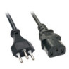 LINDY 2m Swiss IEC-Mains lead