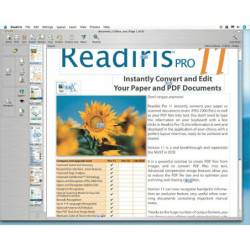 I.R.I.S. Readiris Pro 11.0, Reconnaissance optique de caractères | ECP Grossiste informatique