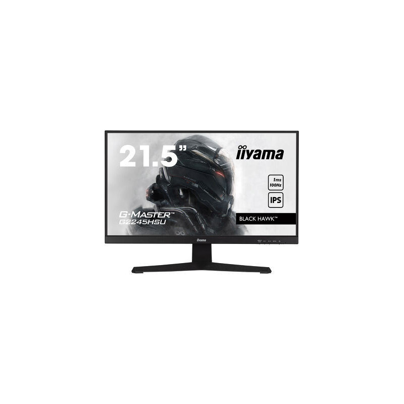 IIYAMA G2245HSU-B2 (Black Hawk) - 21.5p IPS FHD 1ms 300cd/m² HDMI/DP 2xUSB 2x2W Noir | ECP Grossiste informatique