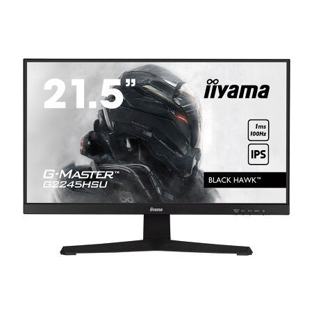 IIYAMA G2245HSU-B2 (Black Hawk) - 21.5p IPS FHD 1ms 300cd/m² HDMI/DP 2xUSB 2x2W Noir | ECP Grossiste informatique