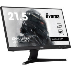 IIYAMA G2245HSU-B2 (Black Hawk) - 21.5p IPS FHD 1ms 300cd/m² HDMI/DP 2xUSB 2x2W Noir | ECP Grossiste informatique