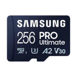 SAMMF044158 SAMSUNG PRO Ultimate MB-MY256SA WW 256 Go MicroSD avec adaptateur CL10