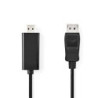 Nedis CCGB37100BK10 câble vidéo et adaptateur 1 m DisplayPort HDMI Anthracite