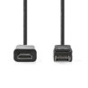 Nedis CCGB37100BK10 câble vidéo et adaptateur 1 m DisplayPort HDMI Anthracite