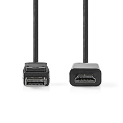 Nedis CCGB37100BK30 câble vidéo et adaptateur 3 m DisplayPort HDMI