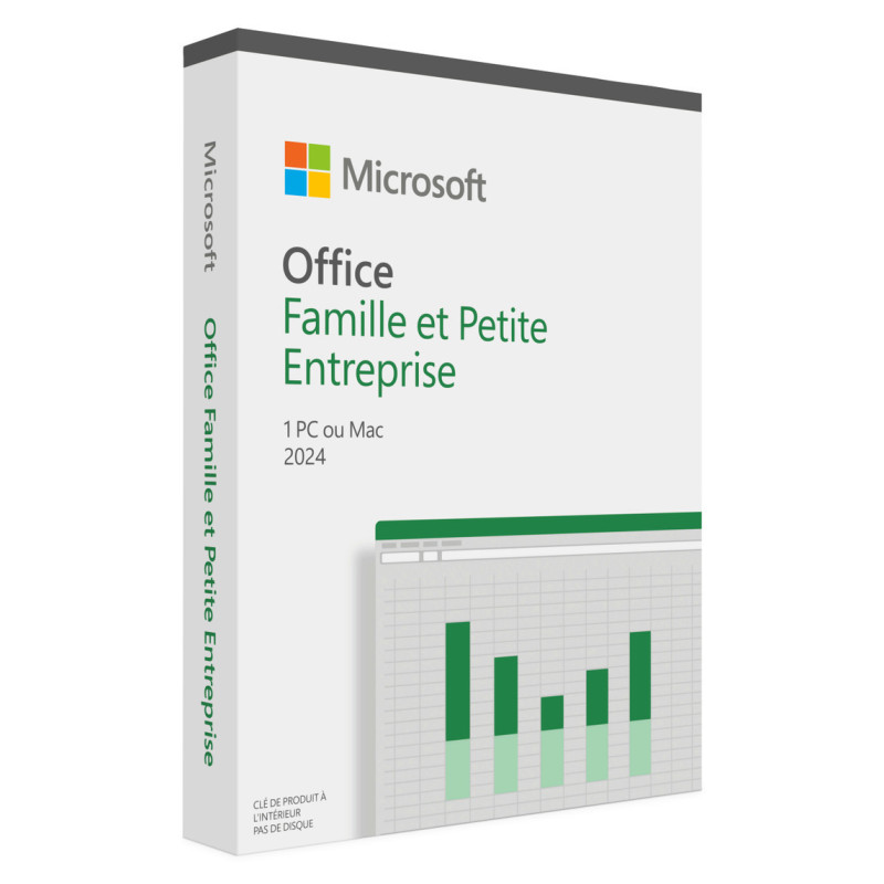 Boite - Microsoft Office Famille Petite Entreprise 2024 - 1 PC/MAC - Français
