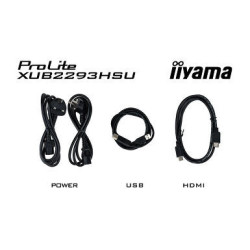 IIYAMA XUB2293HSU-B7 - 21.5p IPS FHD 1ms 300cd/m² HDMI/DP 2xUSB 2x2W Règlable Noir | ECP Grossiste informatique
