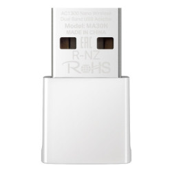 MERWI045721 MA30N USB WiFi AC1300 400 Mbps à 2,4 GHz + 867 Mbps à 5 GHz Antennes internes USB 2.0