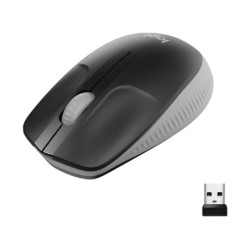 LOGSO045557 M190 Grey Souris optique 3 boutons sans fil récepteur sans fil USB