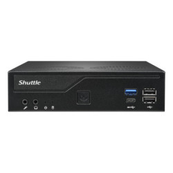 Shuttle XPС slim DH610V2 barebone PC poste de travail 1,35L mini PC Noir Intel H610 LGA 1700