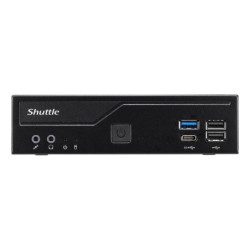 Shuttle XPС slim DH610V2 barebone PC poste de travail 1,35L mini PC Noir Intel H610 LGA 1700