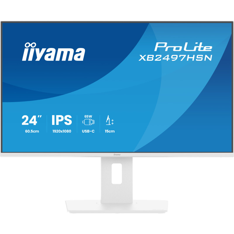 iiyama ProLite XB2497HSN-W1 écran plat de PC 60,5 cm (23.8") 1920 x 1080 pixels Full HD LED Blanc