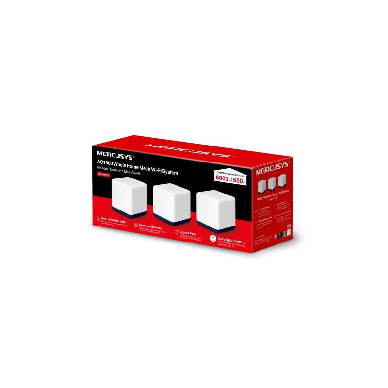 Mercusys Halo H60X Système Système WiFi Mesh AC1900 pour toute la maison | ECP Grossiste informatique