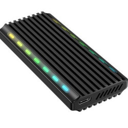 1920335 Boîtier SSD externe, M.2 NVMe SATA PCIe M2 SSD Sans vis Type C 10Gbps Bl | ECP Grossiste informatique
