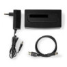 STATION 1xHDD SATA 2.5p / 3.5p SORTIES USB V3 BLACK | ECP Grossiste informatique