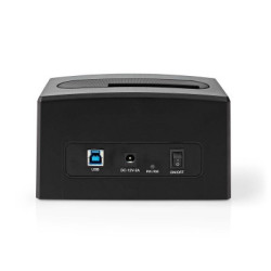 STATION 1xHDD SATA 2.5p / 3.5p SORTIES USB V3 BLACK | ECP Grossiste informatique