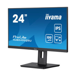 IIYAMA XUB2492QSU-B1 - 23.8p IPS 2560x1440 0.5ms 300cd/m² HDMI/DP 3xUSB 1xUSB-C 2x2W Règlable Noir | ECP Grossiste informatique