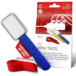 Mini sangles de fixation Velcro étiquetage des câbles (10pcs) | ECP Grossiste informatique