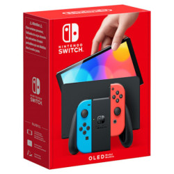 NINJE043467 NINTENDO SWITCH OLED - BLEU ROUGE NEON
