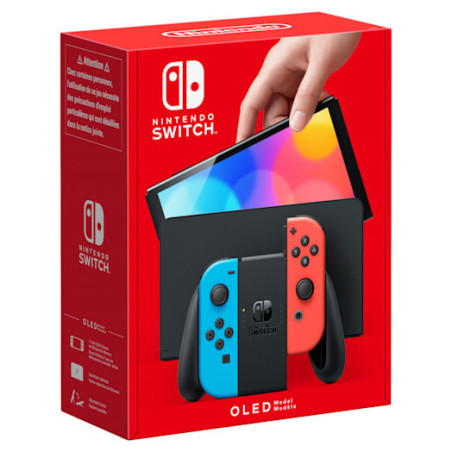 NINJE043467 NINTENDO SWITCH OLED - BLEU ROUGE NEON
