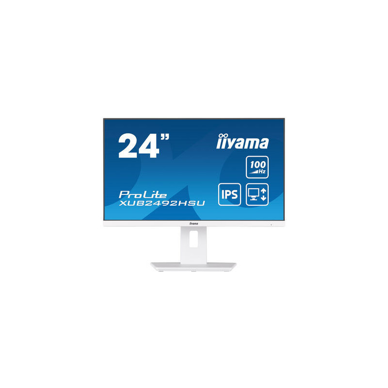 IIYAMA XUB2492HSU-W6 - 23.8p IPS FHD 0,4ms 250cd/m² HDMI/DP 4xUSB 2x2W Règlable Blanc | ECP Grossiste informatique