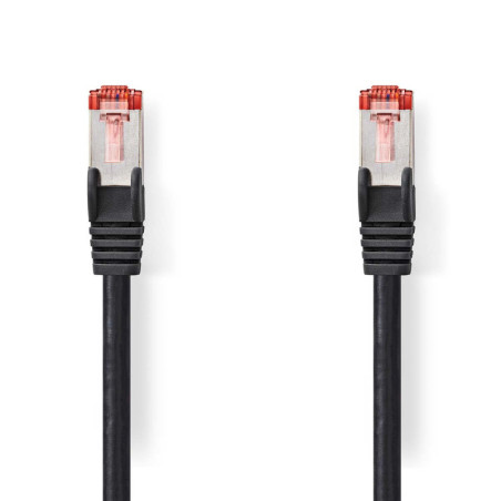 Nedis CCGL85221BK10 câble de réseau Noir 1 m Cat6 S FTP (S-STP)