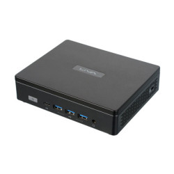 ECS EliteGroup LIVA Z5 PLUS - Mini PC Barebone - CPU Intel Core i5-1335U - 2x DDR4 - M.2 - 2x HDMI - DisplayPort - Wifi - Noir