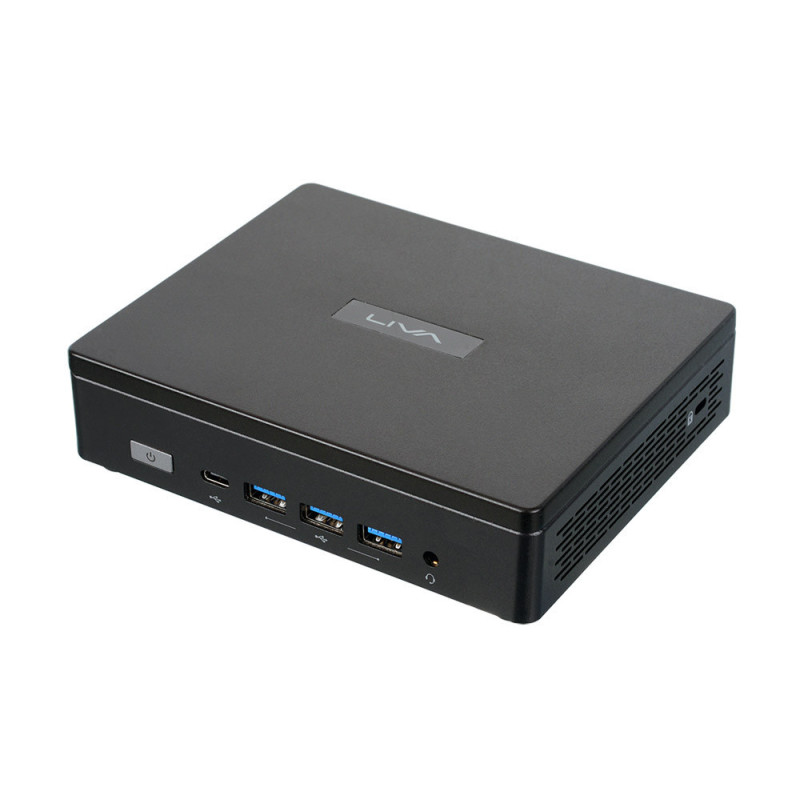 ECS EliteGroup LIVA Z5 PLUS - Mini PC Barebone - CPU Intel Core i5-1335U - 2x DDR4 - M.2 - 2x HDMI - DisplayPort - Wifi - Noir