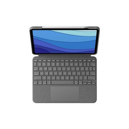 LOGI COMBO TOUCH - GREY - ETUI CLAVIER - IPAD PRO 12.9p - IPAD AIR | ECP Grossiste informatique