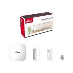 DAHALR42348 DAH KIT ALARME Filaire WiFi 4G Hub PIR Detecteur Porte Sans Fil Telecommande App