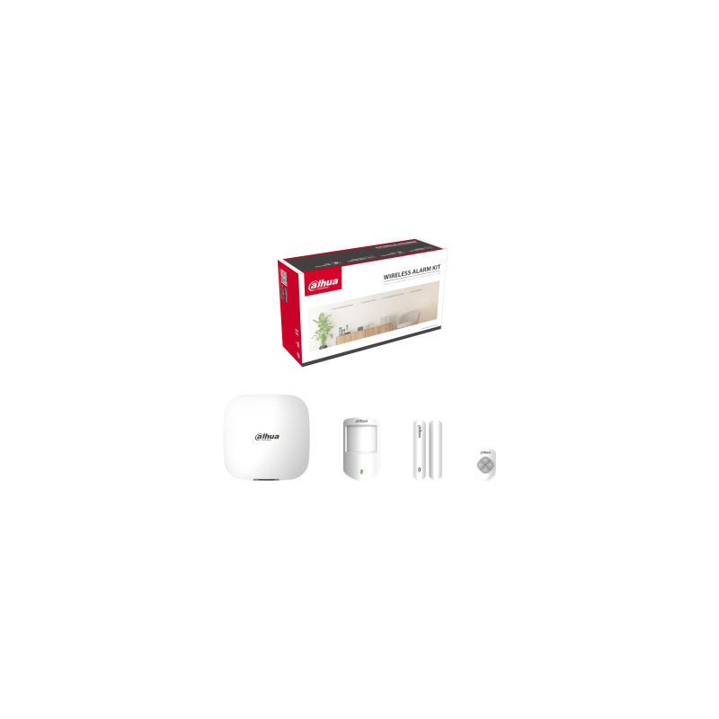 DAHALR42348 DAH KIT ALARME Filaire WiFi 4G Hub PIR Detecteur Porte Sans Fil Telecommande App