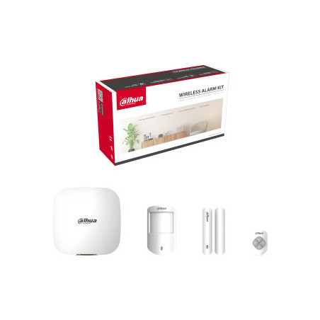 DAHALR42348 DAH KIT ALARME Filaire WiFi 4G Hub PIR Detecteur Porte Sans Fil Telecommande App