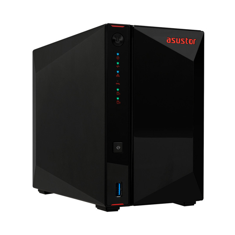 Asustor Nimbustor 2 AS5202T NAS Bureau Intel® Celeron® J4005 2 Go DDR4 0 To ADM Noir