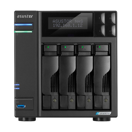 ASTBT041412 AS6704T NAS 4 baies 2.0 2.9 GHz QC 4Go - 2 LAN 2.5GbE - USB3.2 - 4 slots M.2 NVM
