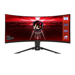 ASREC041278 ASROCK PG34WQ15R2B - 34p WQHD - 165Hz - 1ms - INCURVE 1500R - 2x HDMI - 1x DP