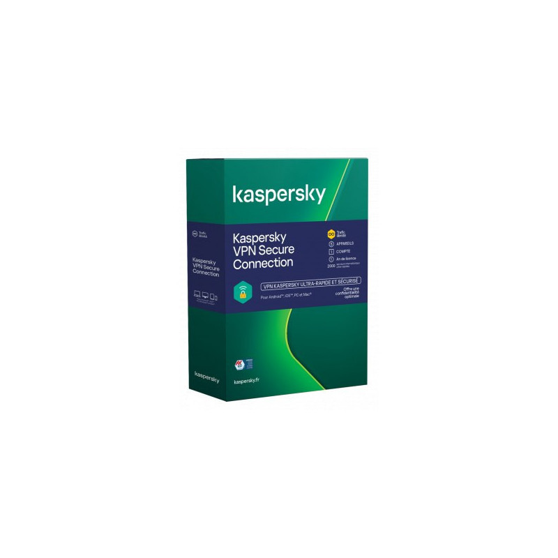 Kaspersky VPN Secure connection 5p/1an | ECP Grossiste informatique