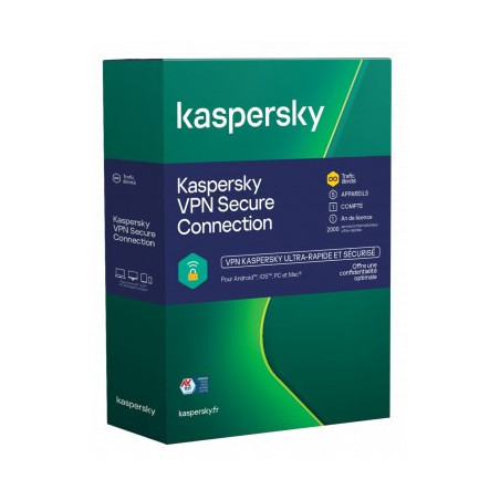 Kaspersky VPN Secure connection 5p/1an | ECP Grossiste informatique