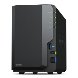 SYNBT040921 DS223 Bt NAS pour 2 DD 3.5 2.5p 1.7GHz QCore 2Go