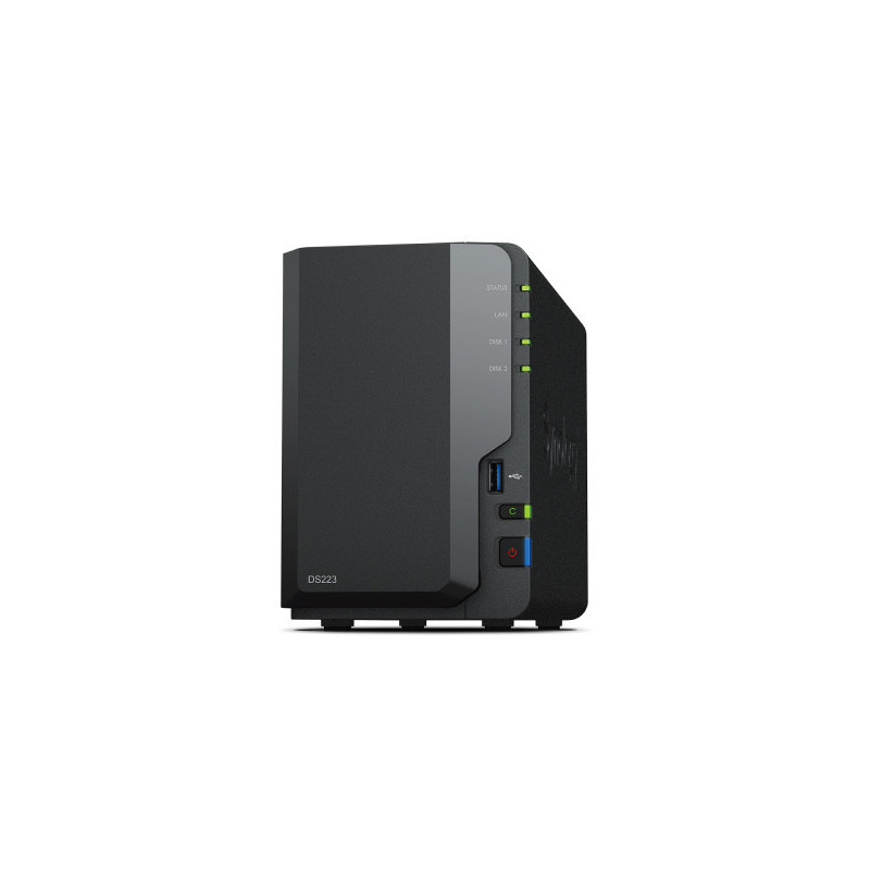 SYNBT040921 DS223 Bt NAS pour 2 DD 3.5 2.5p 1.7GHz QCore 2Go