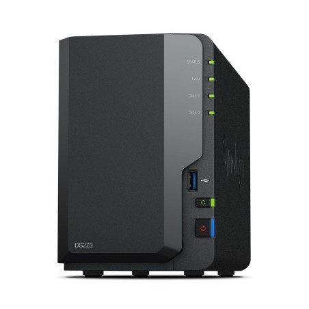 SYNBT040921 DS223 Bt NAS pour 2 DD 3.5 2.5p 1.7GHz QCore 2Go